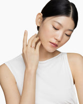 Chatelaine® Ring in 18K Rose Gold with Morganite and Diamonds, 7mm